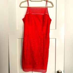 Women’s Red Lace Dress Size 10